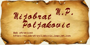 Mijobrat Poljaković vizit kartica